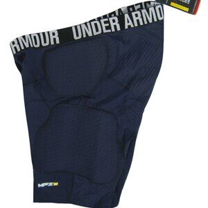 NEW UNDER ARMOUR HEAT GEAR UA MPZ 2 COMPRESSION BASKETBALL SHORTS! NAVY 2X or 3X